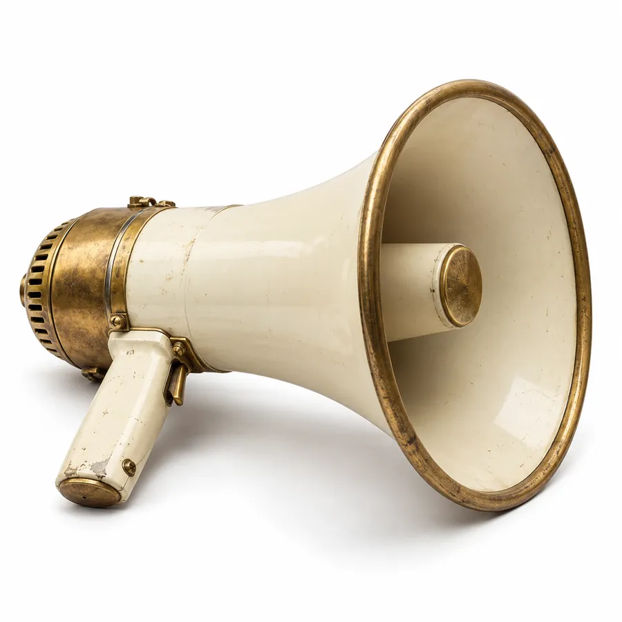 Generated image: old megaphone.
